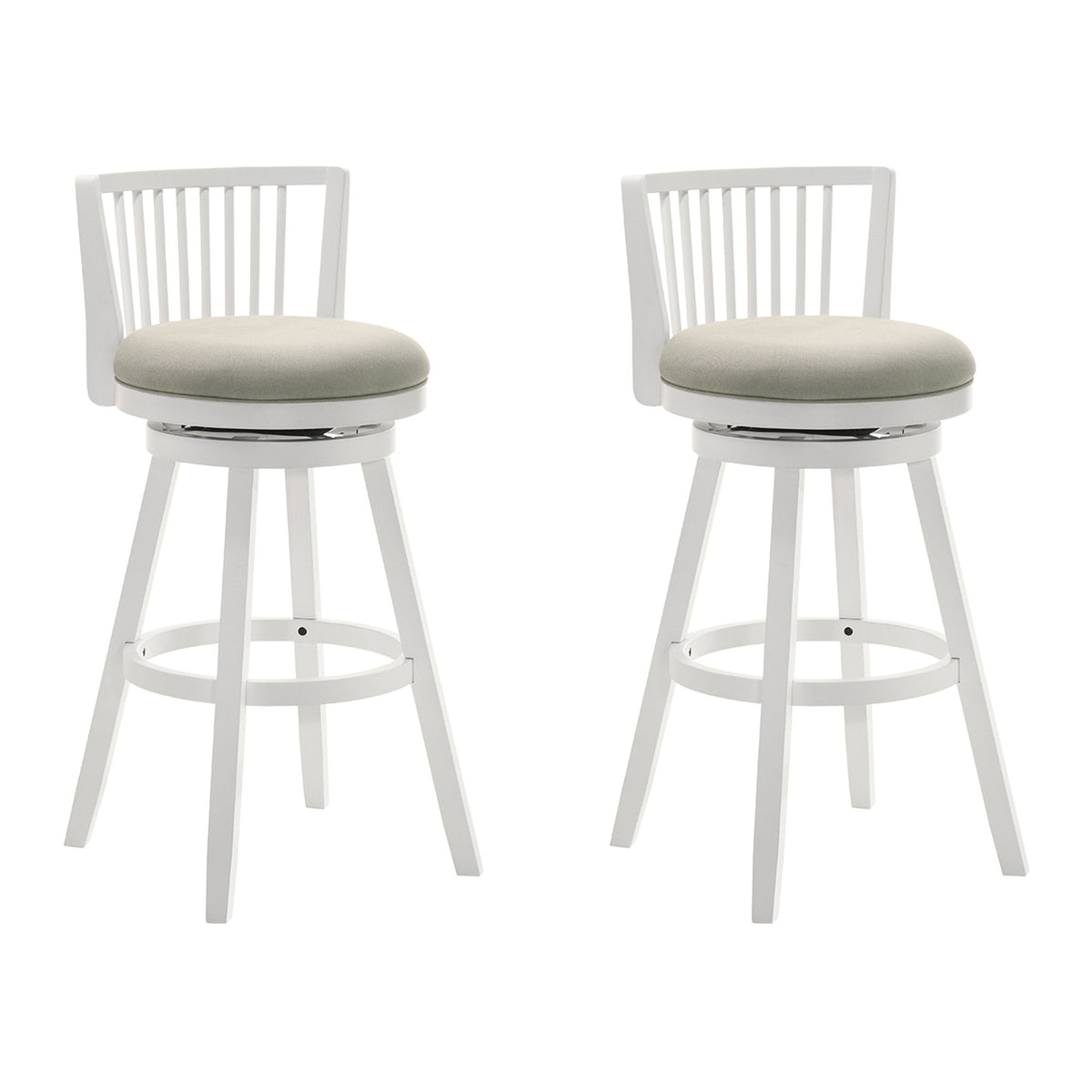 Harper - 26" Amber Glow Counter Height Rubberwood Swivel Barstool