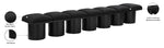 Pavilion - 7 Piece Modular Bench With Black Base