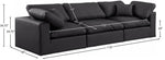 Comfy - Faux Leather Modular Sofa 3 Seats