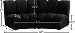 Infinity - 2 Piece Velvet Modular Sectional