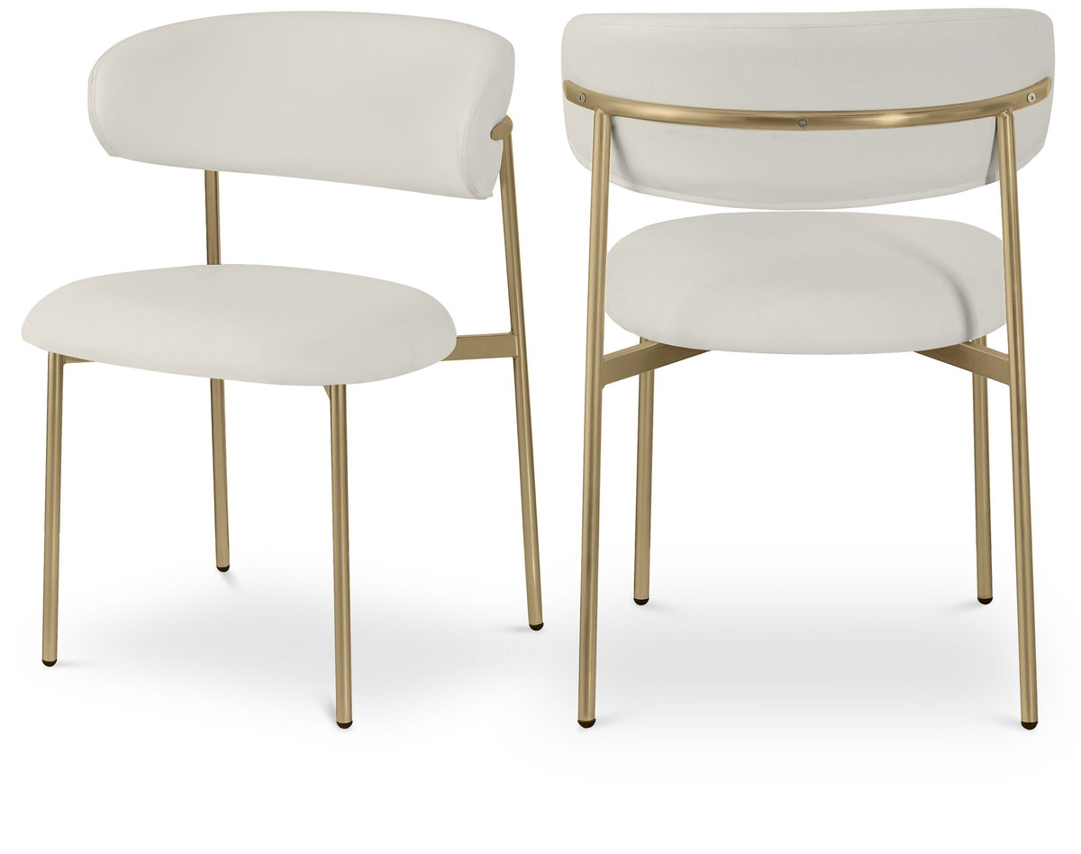 Lupita - Dining Chair With Brushed Gold Legs (Set of 2)