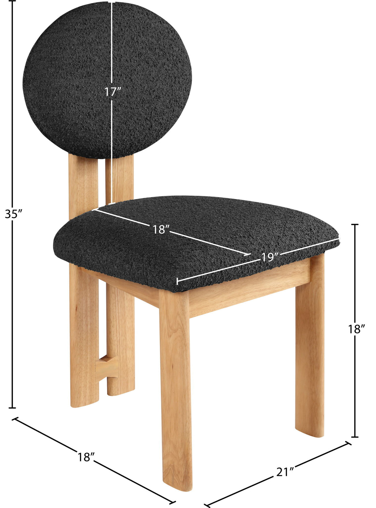 Napa - Dining Chair With Natural Legs (Set of 2)