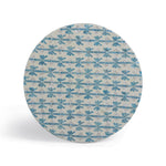 Lady - Capiz Shell Round Side Table - Blue Ribbon