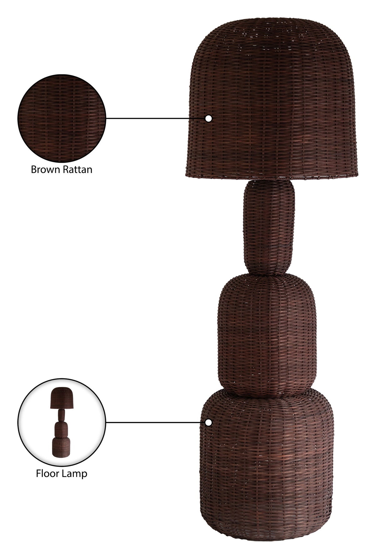 Harvest - Rattan Floor Lamp