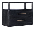 Linville Falls - Shou Sugi Ban 2-Drawer Nightstand - Black