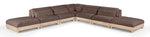 Turin - Chenille Fabric Upholstered Modular Sectional - Brown
