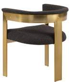 Romeo - Boucle Dining Chair With Gold Base (Set of 2)