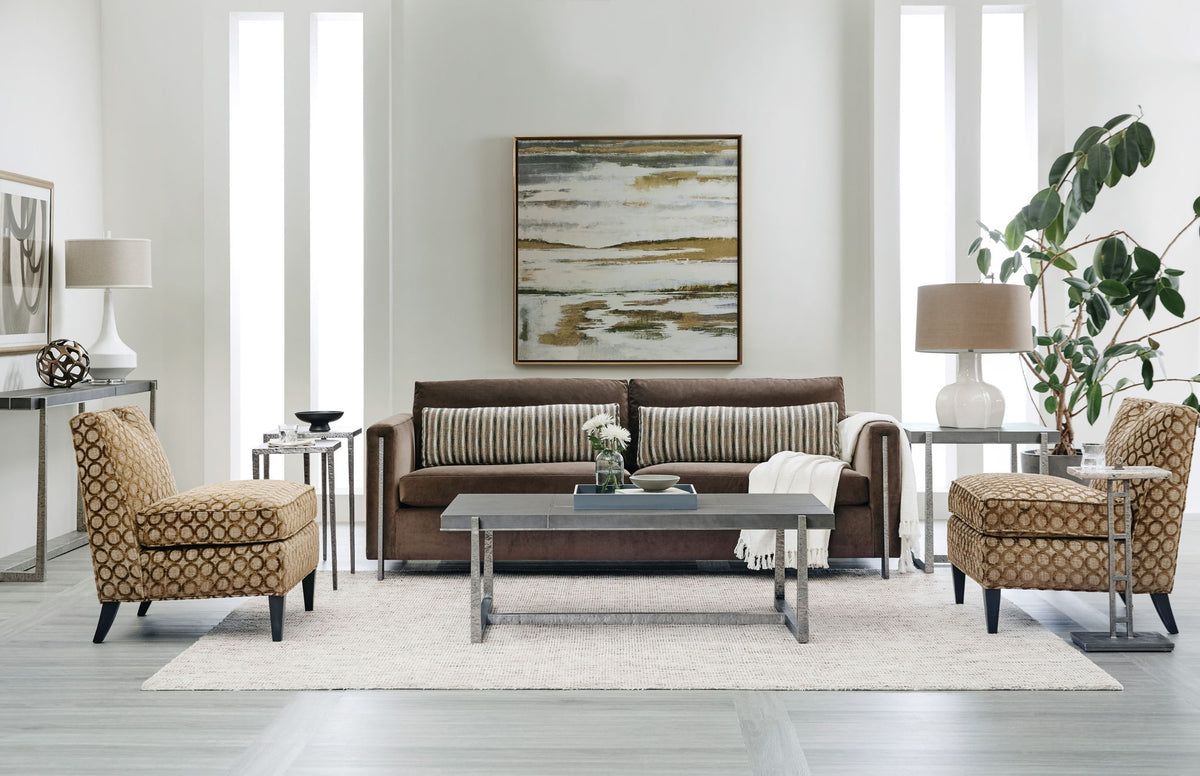 Chapman - Mixed Media Console Table - Silver