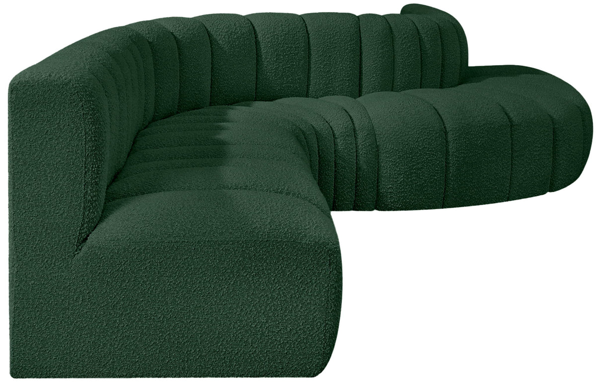 Arc - Boucle Fabric 7 Piece Modular Sofa