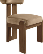 Arienzo - Performance Fabric Upholstered Dining Chair (Set of 2) - Walnut Base