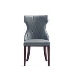 Reine - Vegan Leather Dining Chair (Set of 2) - Gray