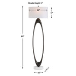 Sonic - Open Oval Floor Lamp - Bronze