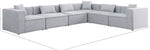 Cube - Linen 6 Piece Modular Corner Sectional