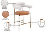 Blake - Counter Stool With Bronze Legs (Set of 2)