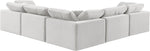 Comfy - 5 Piece Velvet Modular Corner Sectional