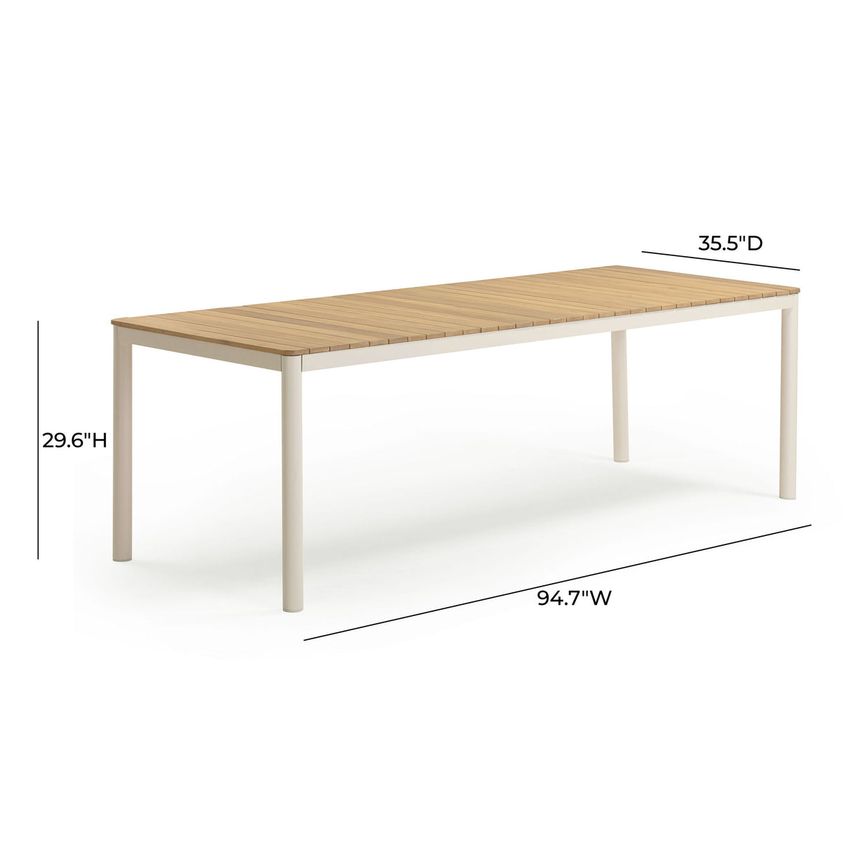 Sardinia - Outdoor Dining Table - Light Teak