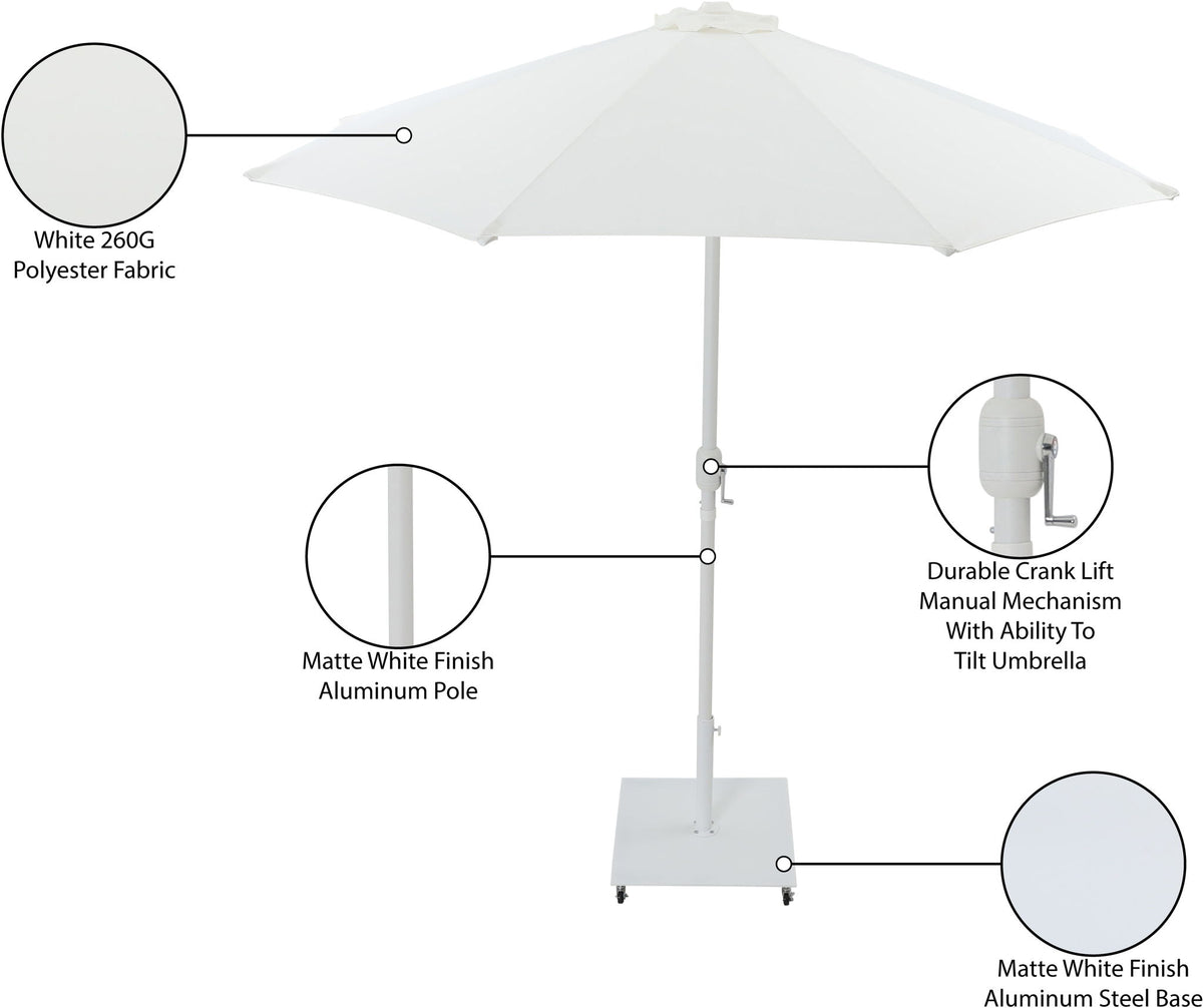Fiji - Aluminum Patio Umbrella With Square White Base