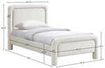 Baylor - Fabric With Interwoven Chenille Upholstered Bed