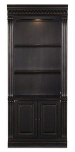 Telluride - Bunching Bookcase (With Doors) - Black