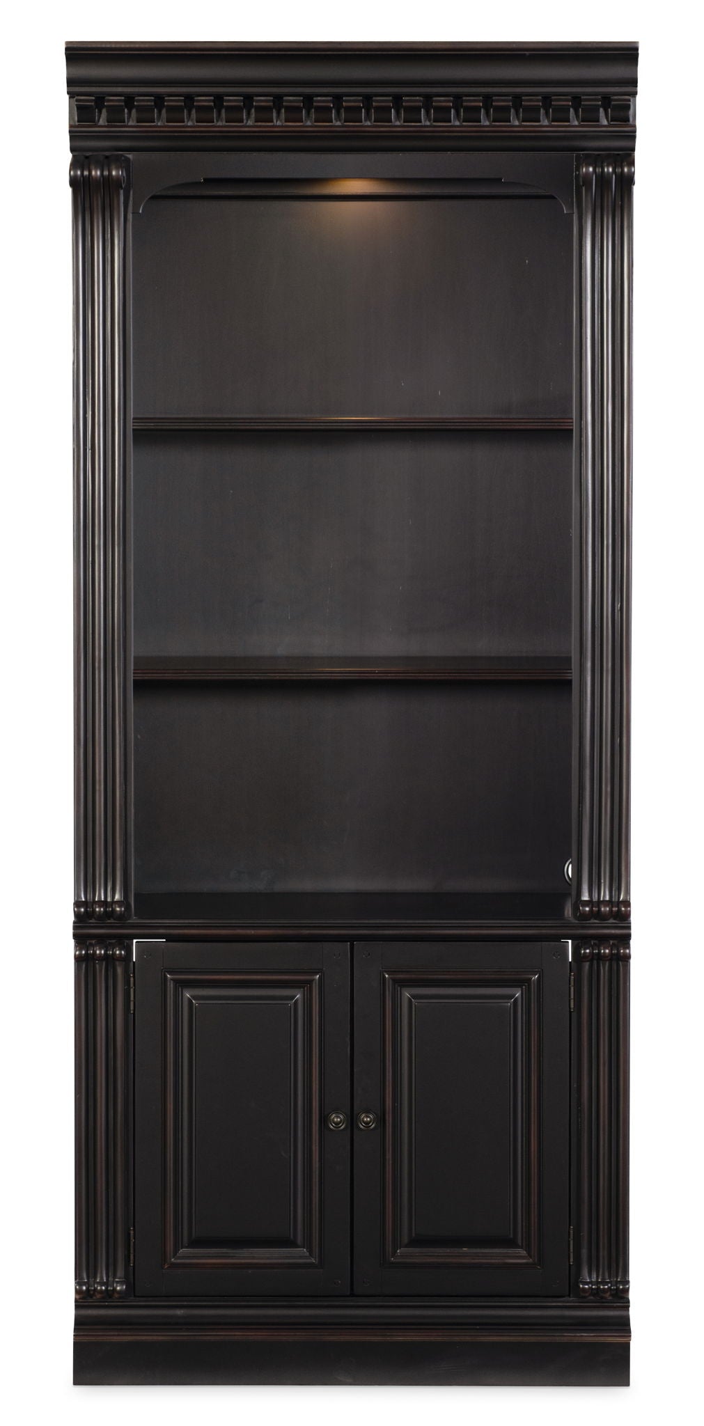 Telluride - Bunching Bookcase (With Doors) - Black