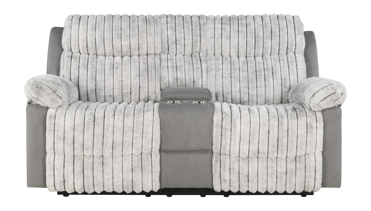 Plush - Reclining Loveseat - Gray