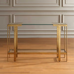 Kendrick - Glass Console Table - Gold
