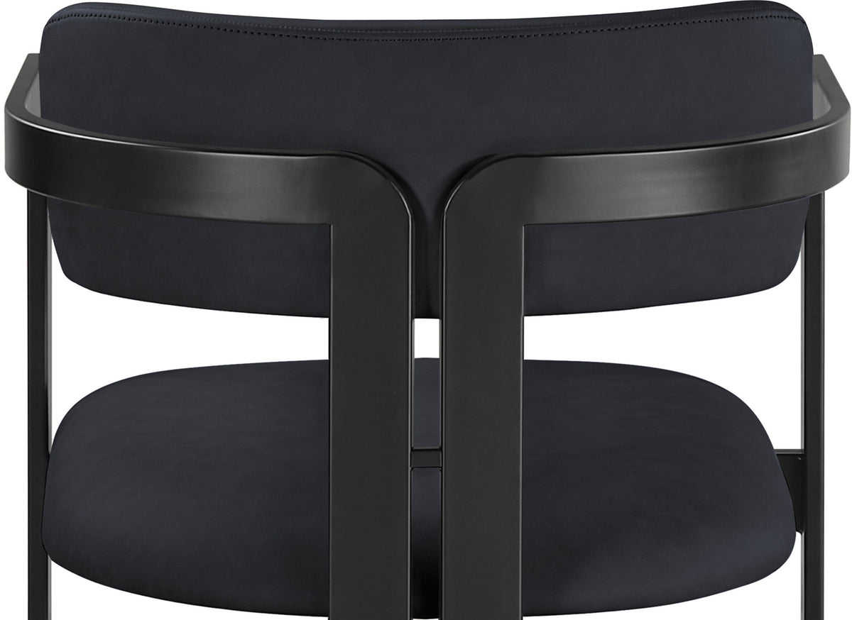 Aurum - Vegan Leather Upholstered Counter Stool With Graphite Black Base