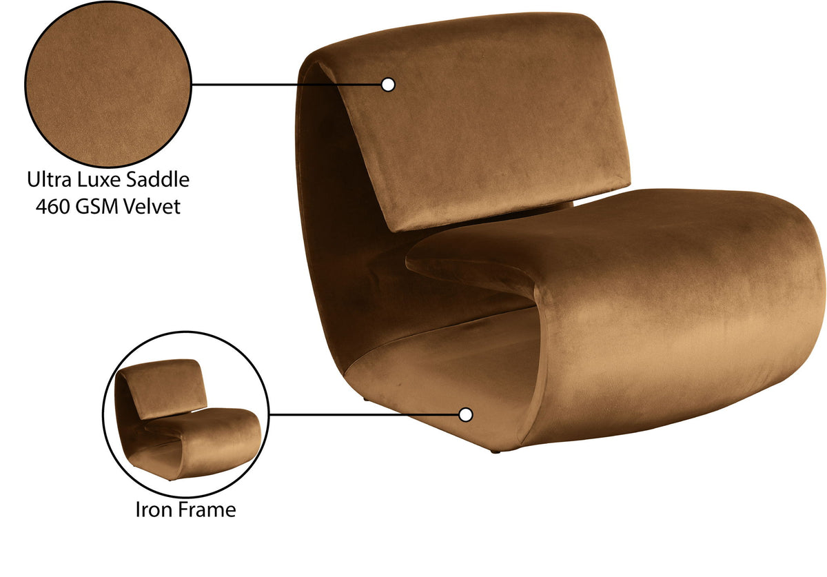 Nouveau - Accent Chair - Saddle