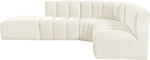 Arc - Velvet 5 Piece Corner Modular Sofa