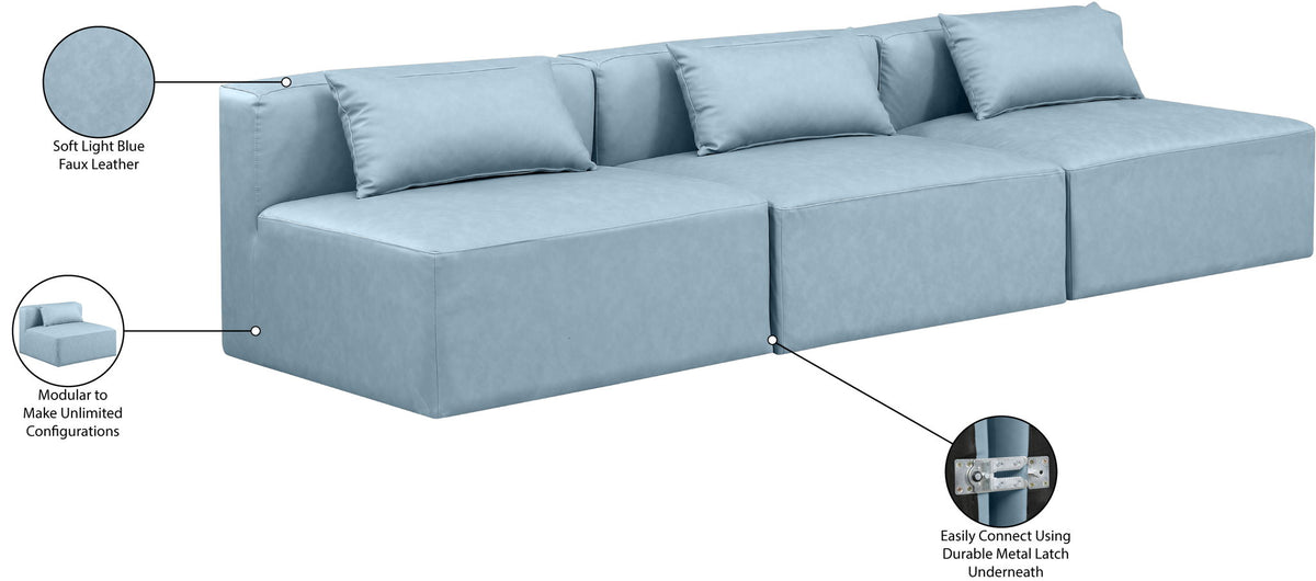 Cube - Modular 3 Seat Armless Sofa