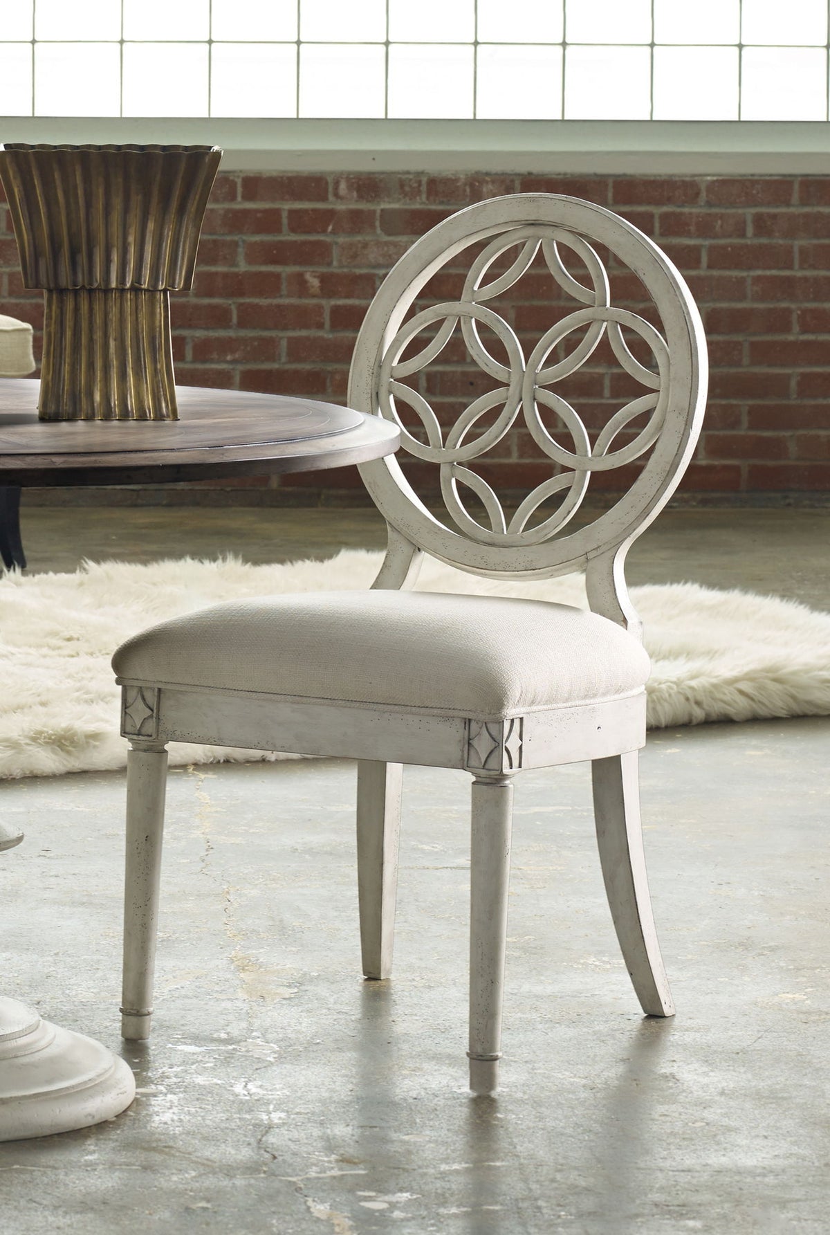 Melange - Brynlee Side Chair - White