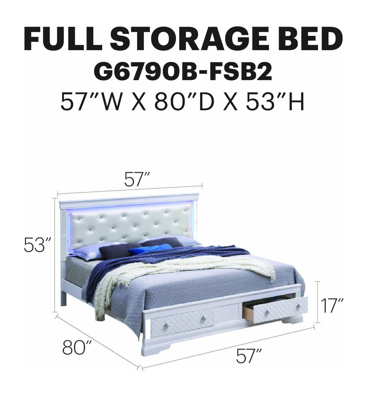 Glory Furniture - Verona - Storage Bed