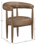 Sable - Vegan Leather Upholstered Dining Chair (Set of 2) - Brown Base