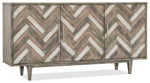 Melange - Natural Beauty Credenza - Dark Gray