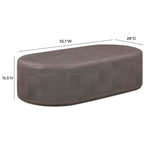 Suraya - Concrete Rounded Coffee Table