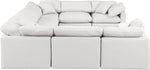 Indulge - Faux Leather 8 Piece Modular Sectional