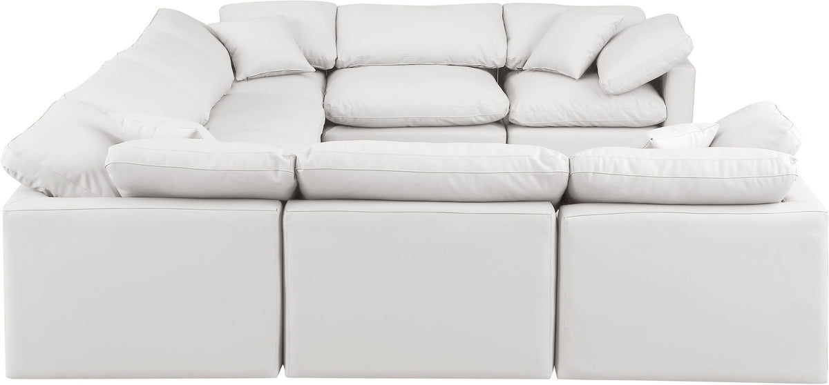 Indulge - Faux Leather 8 Piece Modular Sectional