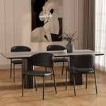 Manhattan Drift - Vegan Leather Metal Side Chair (Set of 4)