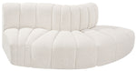 Arc - Boucle Fabric 3 Piece Modular Sofa