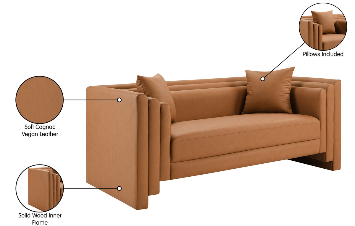 Everett - Vegan Leather Upholstered Loveseat