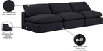 Comfy - Linen Modular Armless Sofa 3 Seats