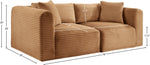 Shaggy - Fabric 2 Seat Modular Sofa