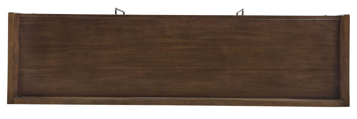 Starmore - 70" TV Stand With Glass/Stone Fireplace Insert - Brown