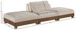 Turin - Chenille Fabric Upholstered Modular Sectional - Taupe