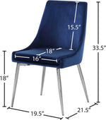 Karina - Dining Chair with Chrome Legs (Set of 2)