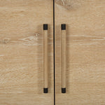 Evanston - 4 Door Natural Oak Cabinet - Woodtone