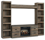 Trinell - 4-Piece Entertainment Center With 60" TV Stand