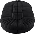 Rummi - Oval Velvet Performance Fabric Upholstered 8 Piece Modular Sectional