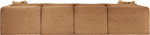 Shaggy - Fabric 6 Piece Modular U-Shaped Armless Sectional