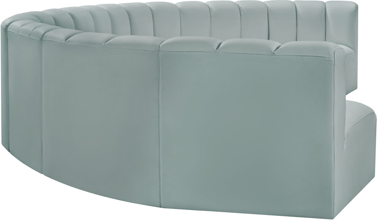 Arc - Faux Leather 8 Piece U-Shaped Modular Sofa